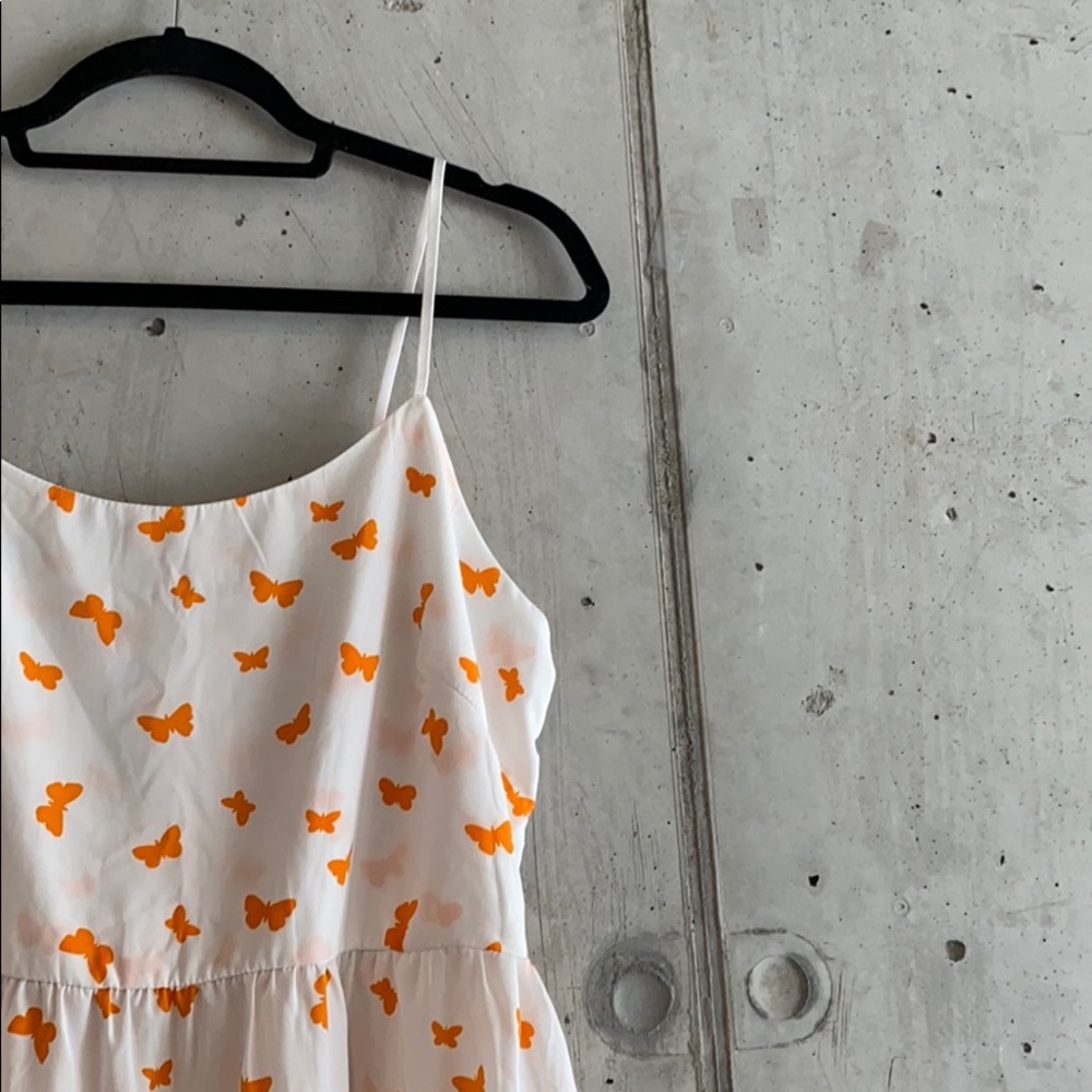 Butterfly Print Summer Dress | Size L - Picture 2 of 8
